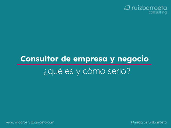 que hace una consultora
