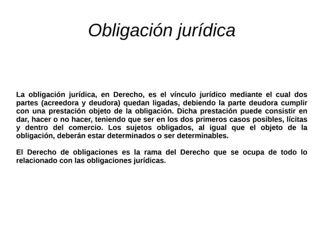 derecho de las obligaciones