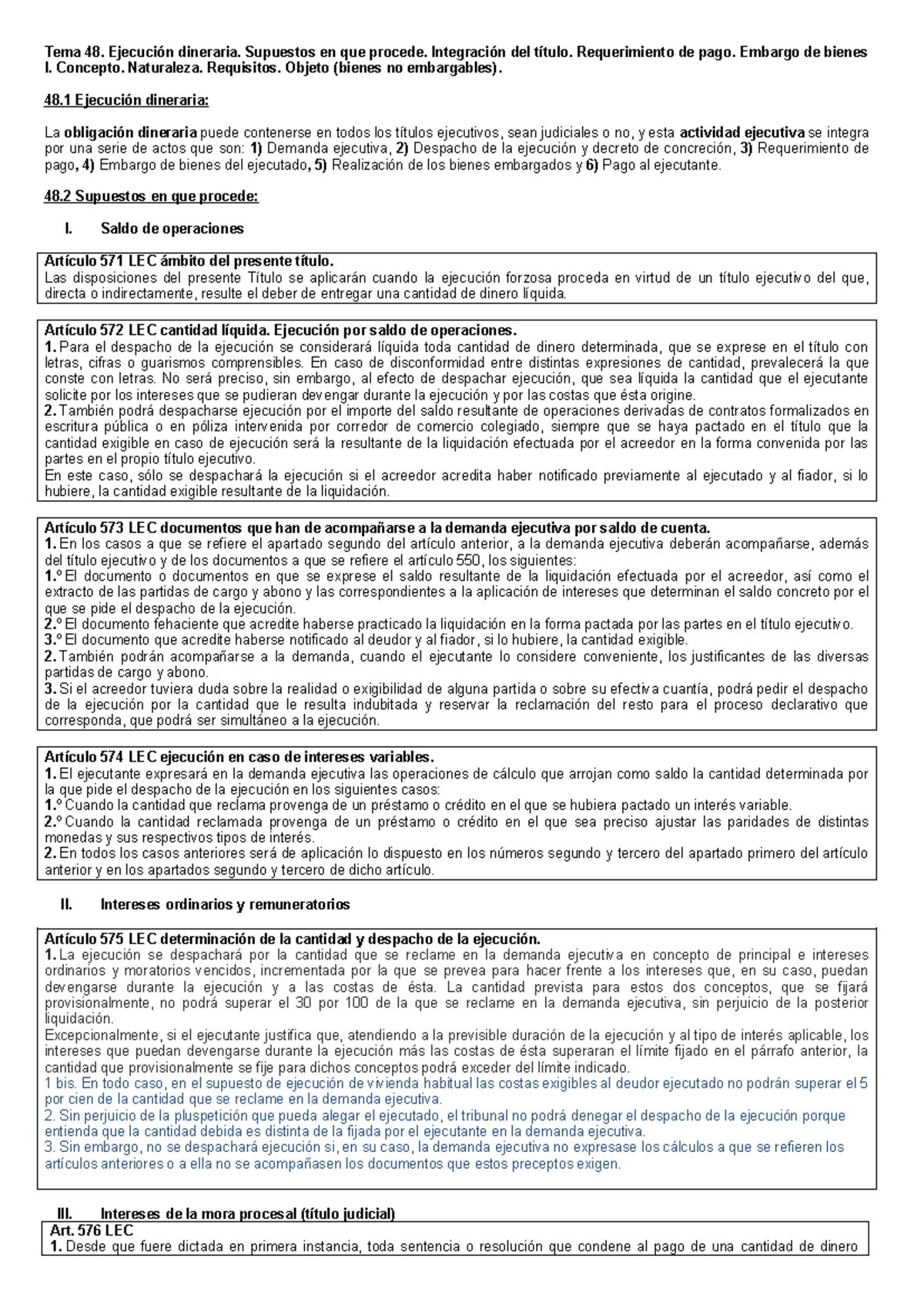 ejecución títulos judiciales embargo
