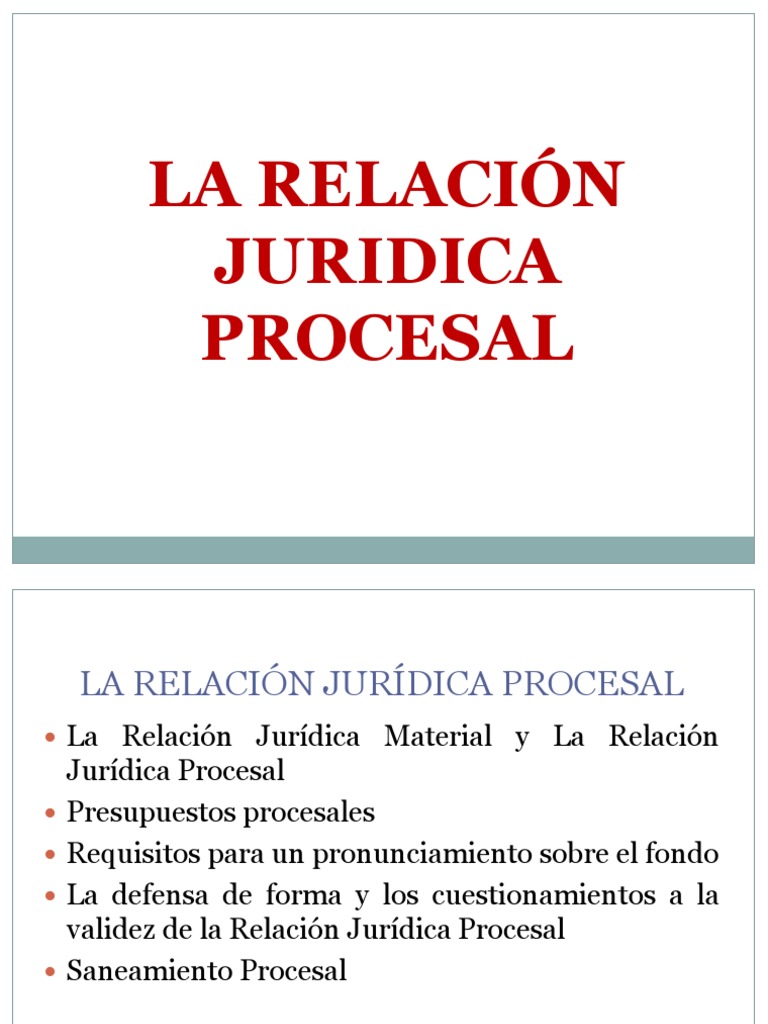 relación jurídica